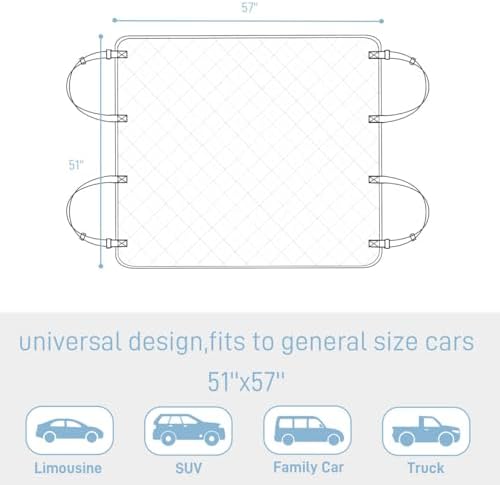 Dog Car Seat Cover for Back Seat, Large Universal Fit Bench Car Seat Cover - Image 3