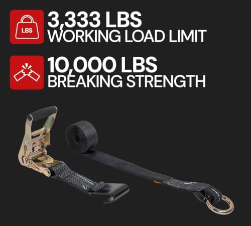 Mytee Products 2" x 120" Car Tie Down Straps - Image 3