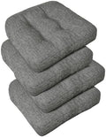 downluxe Chair Cushions for Dining Chairs 4 Pack, Tufted Indoor Chair Pads by Downluxe