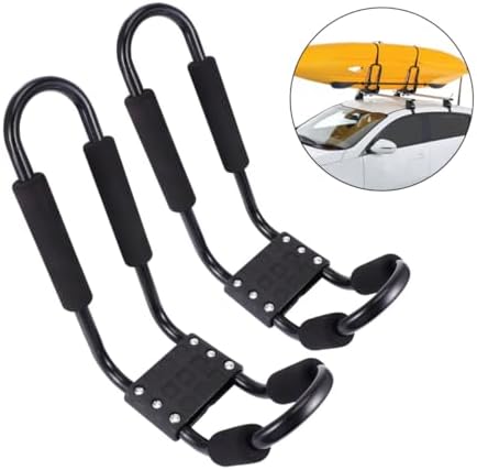 2 Pcs J Shaped Kayak Roof Rack for Canoe Snowboard Carrier - Image 5