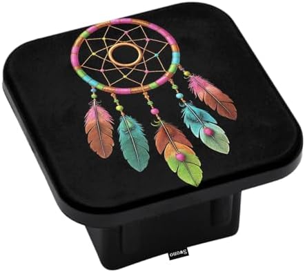 Swono Dream Catcher Car Rear Hitch Covers Folk Bird Feathers Dream Catcher by Swono