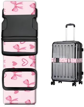 Luggage Straps for Suitcases, Heavy Duty Travel Belt by JYCardPKT