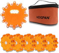 HEIGPAN GP906 LED Road Flares Safety Flashing Warning Lights Kit, Magnetic Base by HEIGPAN