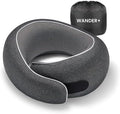 WANDER+® Travel Neck Pillow, Pure Memory Foam Neck Pillow by WANDER