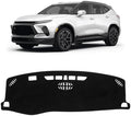 KUST Black Dash Cover for Chevy Chevrolet Blazer 2019-2024 2025 2026 Polyester by KUST