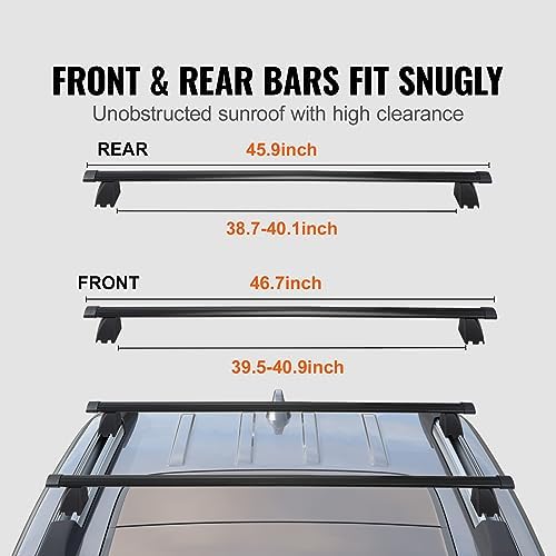 VEVOR Roof Rack Cross Bars, Compatible - Image 3