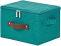 Storage Bins with Zipper Lids Decorative Lidded Baskets Boxes by VinneGenzz