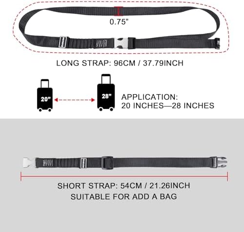 Luggage Straps, Stretchable Luggage Connector Straps - Image 3