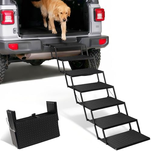 Foldable Dog Steps for Large Truck by Heeyoo