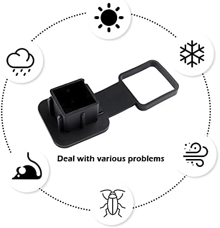 Trailer Hitch Cover Fit 2 Inch ID Hitch Receiver, Rubber Tow Hitch Covers - Image 5