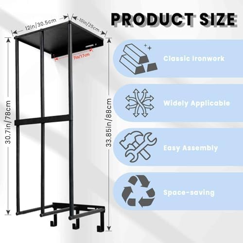 Camping Chair Storage Wall Mount Metal Rack - Image 2