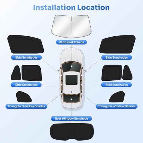 Canvcle Window Shades for 2019-2026 BMW X5 Accessories Windshield Sun Shade - Image 5