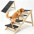 Foldable 4-Step Dog Stairs for Bed, 2-in-1 Dog Steps & Ramp for High Bed Couch by Gabieusn