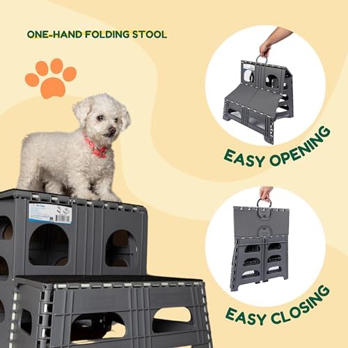 Bee Neat Foldable Dog Stairs, Collapsible Pet Step Ladder, Supports 300lbs - Image 4