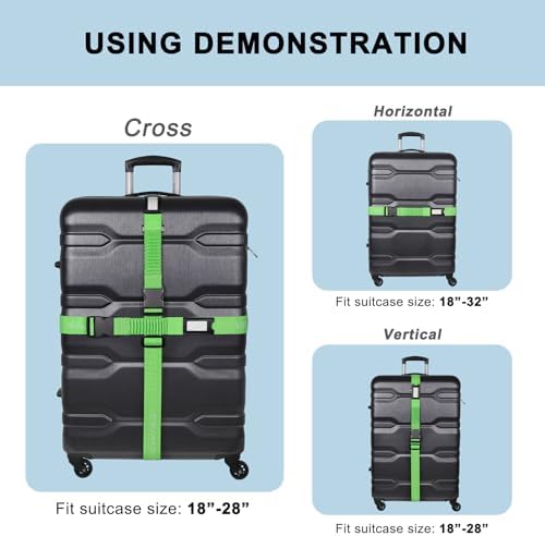 Luggage Straps for Suitcases, Stretchable TSA Approved Suitcase Connector Straps - Image 5