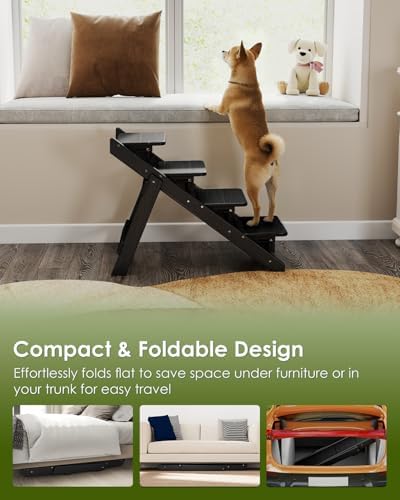 GREENVINES Foldable Dog Stairs & Steps, 2-in-1 HDPE Pet Ramp - Image 6