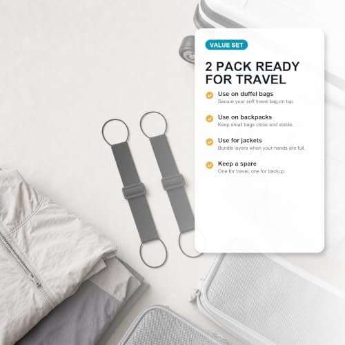 2Pack Adjustable Luggage Straps Luggage Connector Straps - Image 6