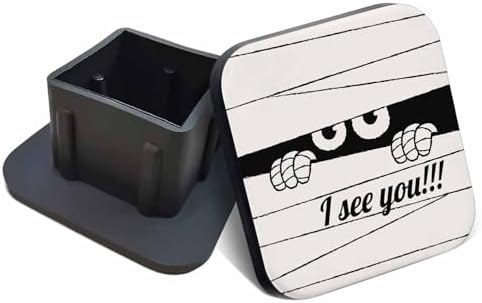 Swono Trailer Hitch Cover 2 inch Cute Mummy I See You Pattern Rubber Truck Tow by Swono