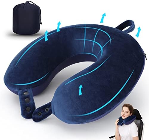 TALLGO Travel Pillow, Best Memory Foam Neck Pillow Head Support Soft Pillow by TALLGONeckPillowAlwaysHere
