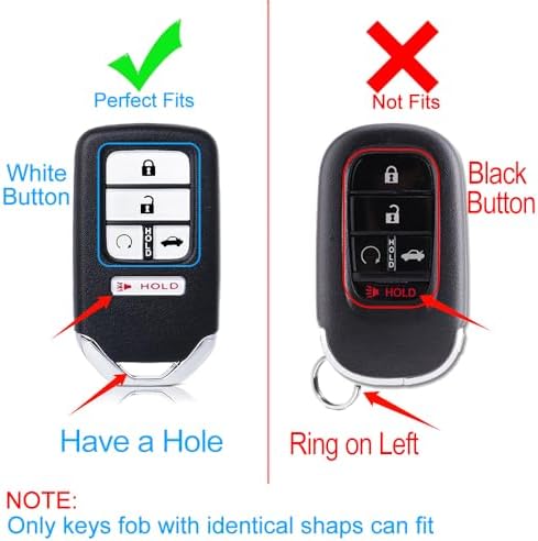 for 2016-2022 Honda Key Fob Cover, Premium Soft TPU Full Protection Key Fob Case - Image 3