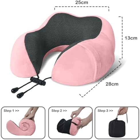 Travel Pillow, Memory Foam Neck Pillow - Image 5