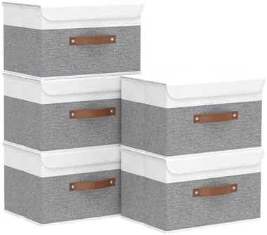 Yawinhe Collapsible Storage Boxes, 10.2x7.9x6.7in by Yawinhe