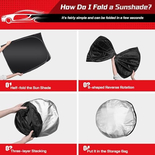 ARISMOTOR Windshield Sun Shade for Toyota 4Runner 4-Runner 2010-2025 - Image 4