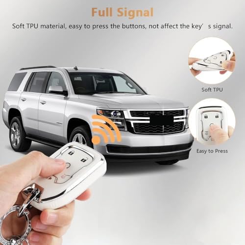 PIFOOG Key Cover for Chevy TPU Soft Car Keys Shell Protector - Image 4