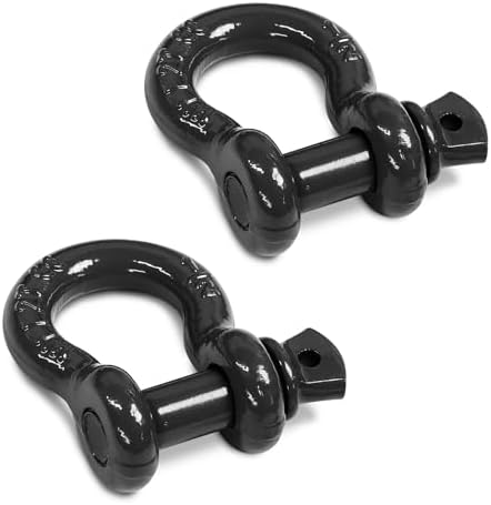1/2" D Ring Shackle with 5/8" Screw Pin, 2T Working Load Limit / 12T Minimum by Jamiikury