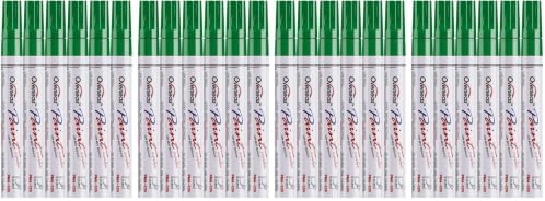Lesun Overseas 12 Green Paint Pens Permanent Markers, Oil Based Paint Markers by Overseas