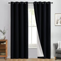 Yakamok Black 100% Blackout Curtains 84 Inches Long by Yakamok