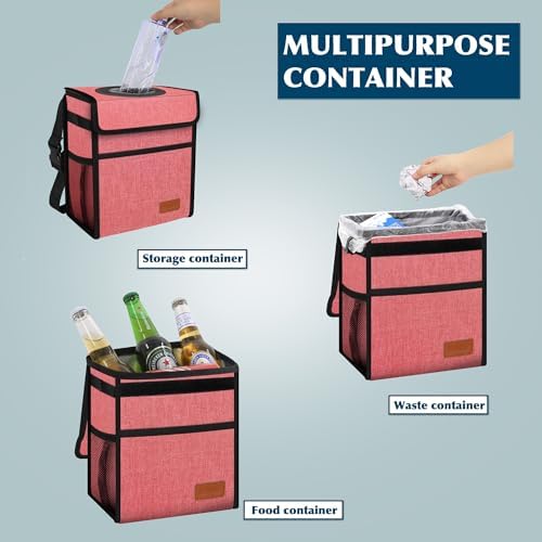 Femuar Car Trash Can with Lid - Image 5