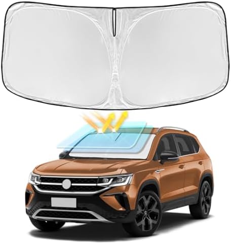 Windshield Sun Shade for Volkswagen VW Taos 2022-2025 2026 4 Layers by ZOIBVCARSUNSHADE