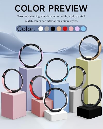 Universal Leather Steering Wheel Cover - Image 4