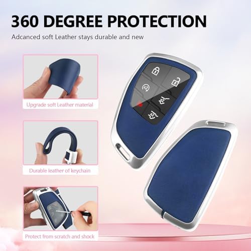 for Chevy Key Fob Cover PU Leather - Image 4