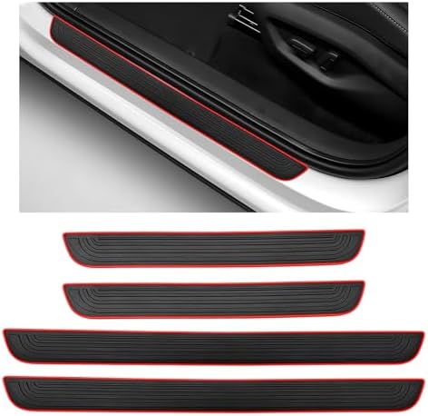 4 PCS Car Door Sill Protector, Anti-Scratch Automotive Threshold Protective by XJVSS