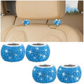Bling Crystal Headrest Collar Rings, Light Blue by Norkmdi
