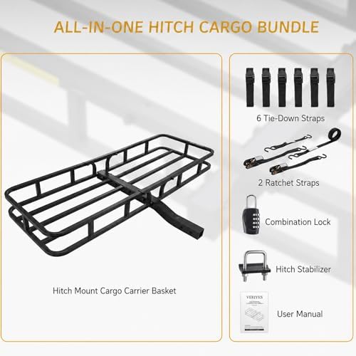Hitch Cargo Carrier, 500 Lbs Capacity - Image 5