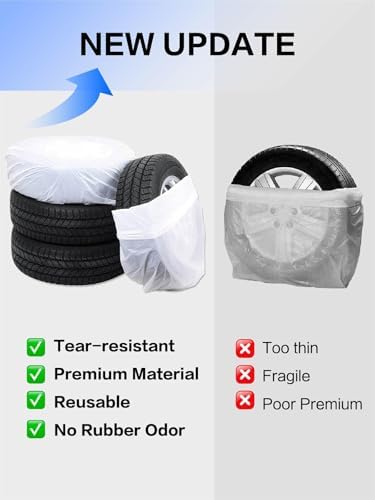 4-Pack tire Storage Bags, Waterproof Tire Covers - Image 4