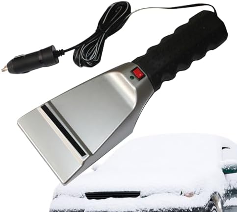 Heated Ice Scrapers for Car Windshield Ergonomic Anti-Slip Grip Squeegee - Image 2