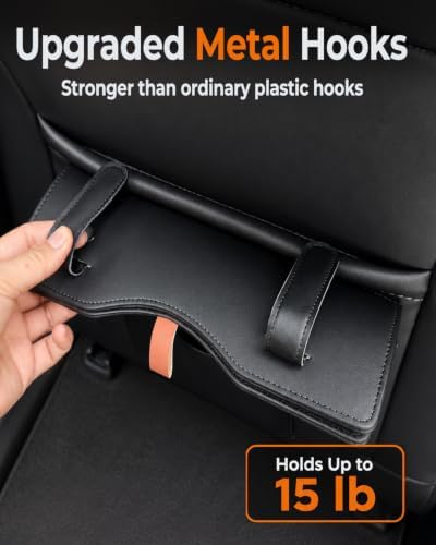 Leather Car Trash Can, LeakProof Waterproof Car Garbage Can - Image 6