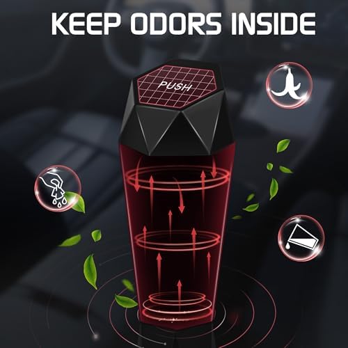 Car Trash Can with Lid, 30 Additional Trash Bags - Image 4