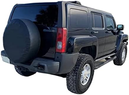 Spare Tire Wheel Cover PU Leather Black - Image 7