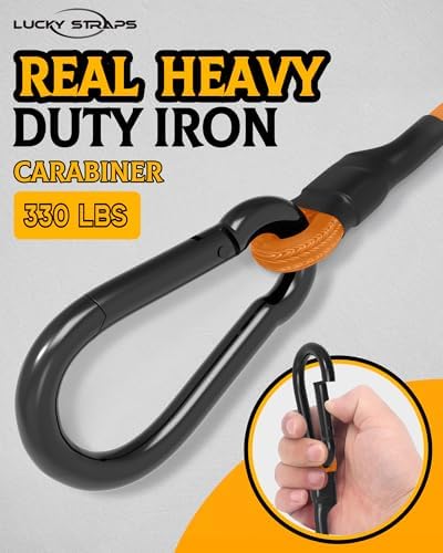 8 Pack 72" Carabiner Bungee Cords Heavy Duty Outdoor, 190 Lb Break Strength - Image 3