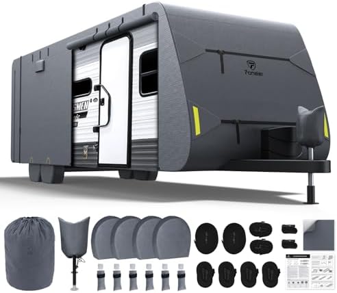 Fonzier RV Cover, Heavy Duty 9 Layers Travel Trailer Cover by Fonzier-Direct