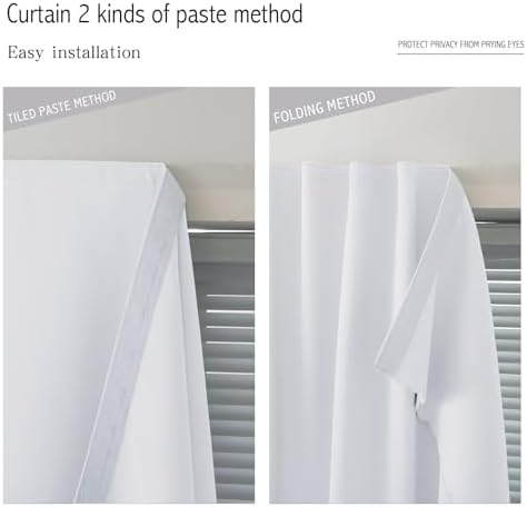 Portable Light Blocking Curtains Self-Stick Design, Removable Adhesive Window - Image 6
