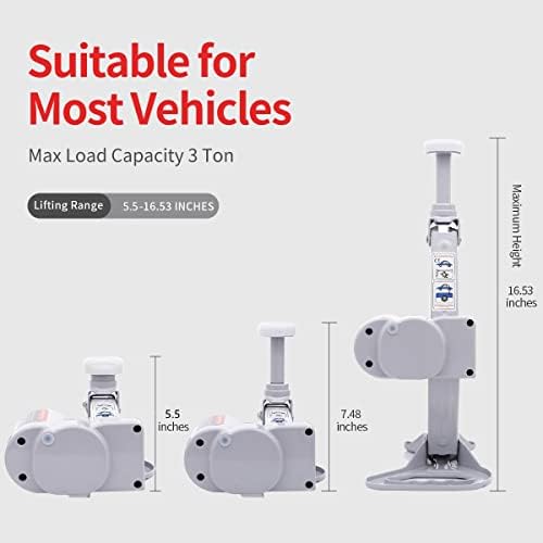 Trihelper Electric Car Jack 3 Ton 12V Scissor Jack - Image 2