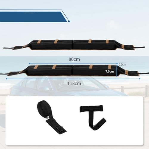 Car Soft Roof Rack Pads Easily Install Vehicle Roof Cushion Car Top - Image 2