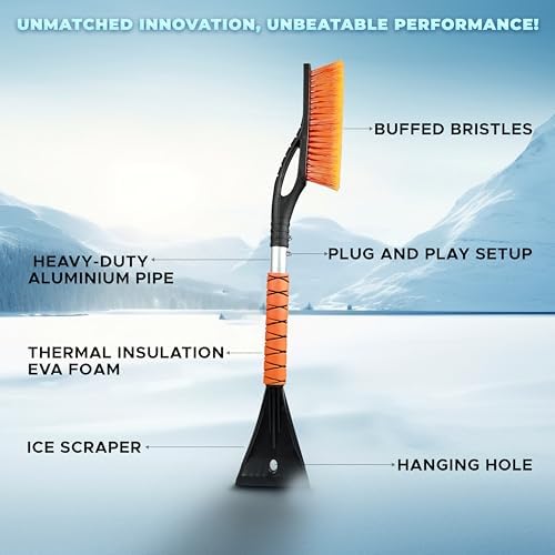 EcoNour 27" Snow Brush with Ice Scraper - Image 4
