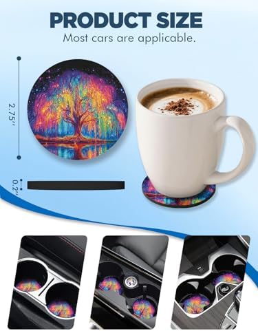 WOCOCN Car Coasters for Cup Holders - Image 6